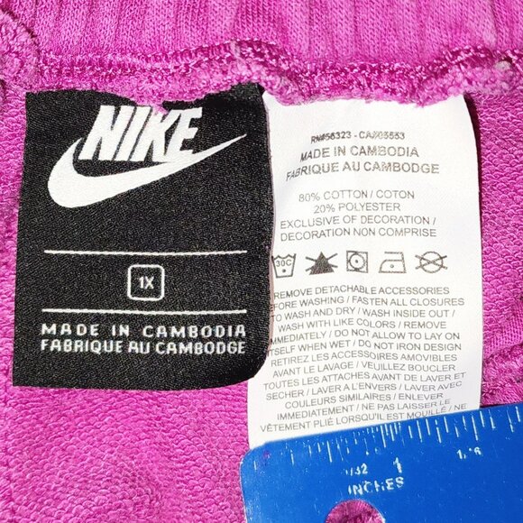 Nike Women's Cotton Joggers 1X fuchsia - Picture 4 of 11